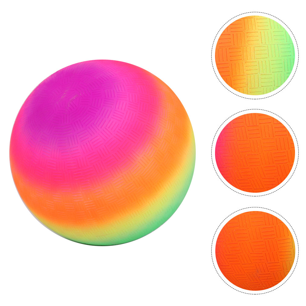Kids Yard Toys - Balle de jeu gonflable arc-en-ciel pour