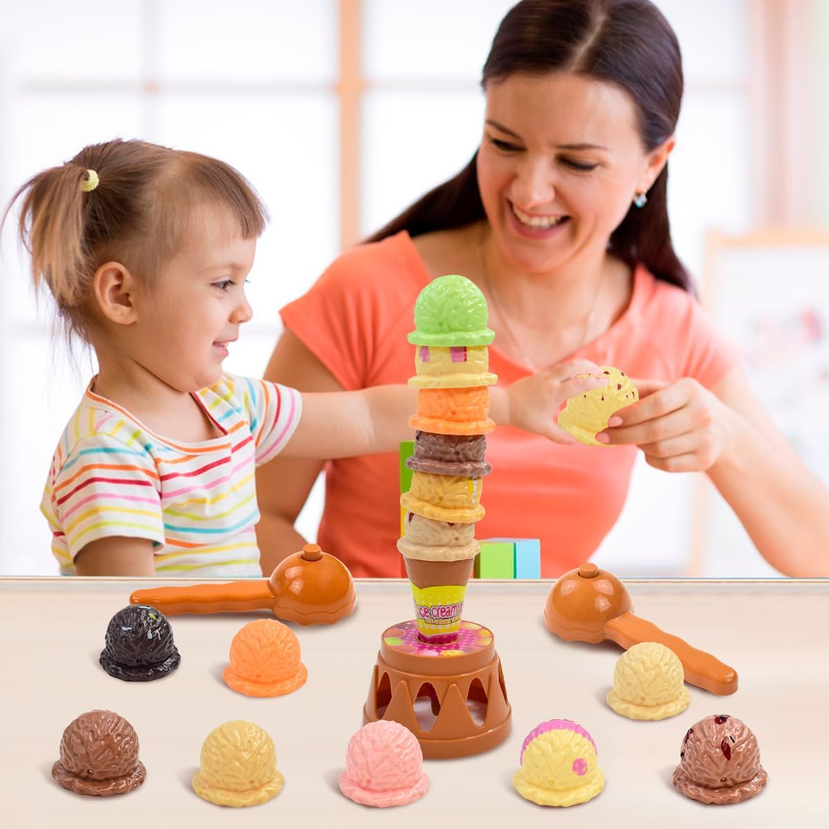 Jeux d'empilage de crème glacé - Kids Toys Kitchen Set avis et prix